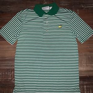 Boys collared, green and white Master’s shirt